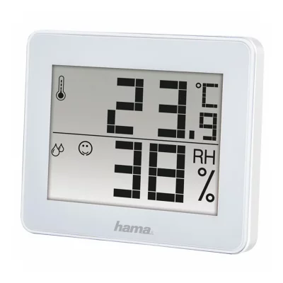 HAMA  Thermom&egrave;tre/hygrom&egrave;tre TH-130, blanc