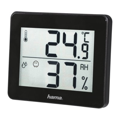 HAMA  Thermom&egrave;tre/hygrom&egrave;tre TH-130, noir