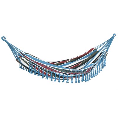 OUTSUNNY Hamac de voyage style hippie chic coton polyester multicolore