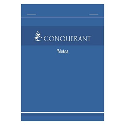 CONQUERANT Hamelin Bloc Bureau 60 Grammes Format 21 X29,7 Cm Agraf&eacute; R&egrave;glure 5x5