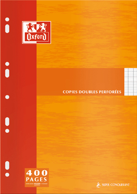 HAMELIN  - Copie Double Blanche A4 Seyes 90g Perforee - Etui De 100