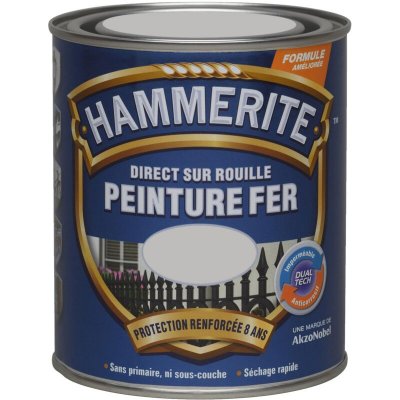 HAMMERITE  fer brillant 750ml argent 070743 - Julien