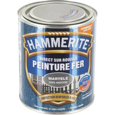 HAMMERITE  fer martel&eacute; 0.75l gris ardoise