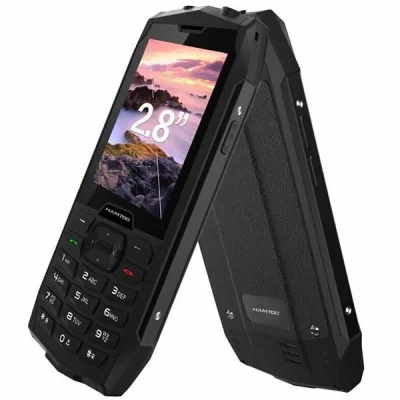 HAMTOD  H3 4G T&eacute;l&eacute;phone Portable Robuste - Noir