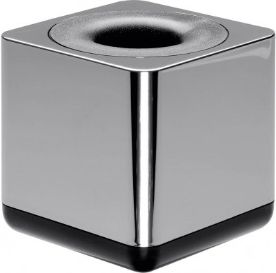 HAN  Distributeur De Trombones Iline En Abs - Carr&eacute; 7 Cm Coloris Chrom&eacute;