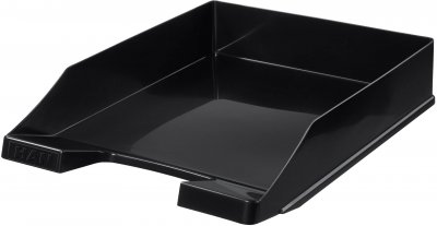 HAN   corbeille &agrave; courrier klassik, a4, polystyr&egrave;ne, noir noir