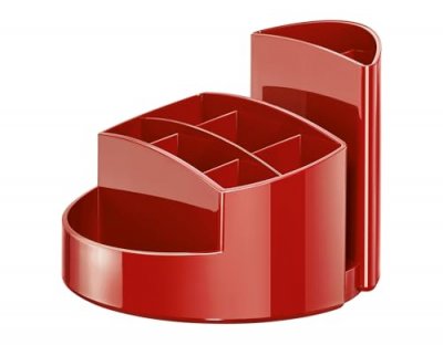 HAN  multipot &agrave; crayons RONDO, 9 compartiments, rouge