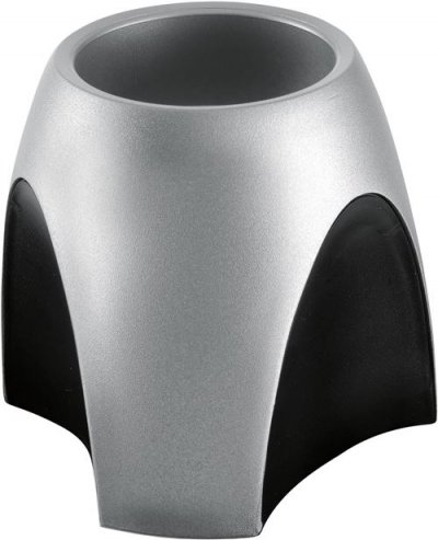 HAN  Plumier DELTA, en plastique , argent/noir stable