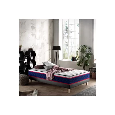 INCROYABLE LITERIE Hanae 140x190 effet surmatelas sup&eacute;rieur int&eacute;gr&eacute; mousse hr 35 kg fabrication france 69061200022 