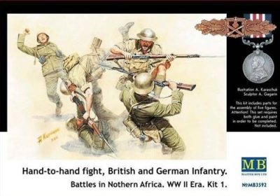 MASTERBOX Hand-to-hand Fight, Brit. & Germ. Infr. - 1:35e - Master Box Ltd.