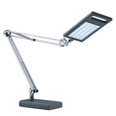 HANSA  Lampe de bureau LED 4 Work, socle et pince, anthracite