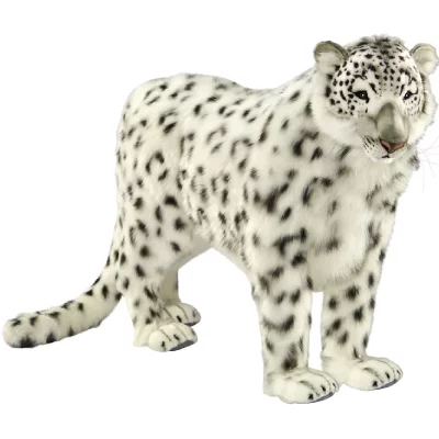 HANSA  peluche geante leopard des neiges 95 cm h et 122 cm l 4282