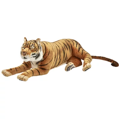 HANSA  peluche geante tigre brun couche 150 cm l 4328