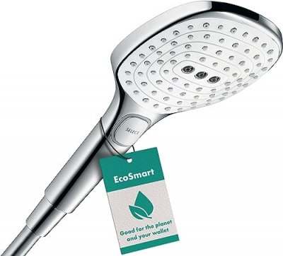 HANSGROHE  Douchette Raindance Select E 120 3jet EcoSmart blanc/chrom&eacute;