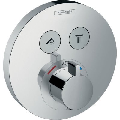 HANSGROHE  - Fa&ccedil;ade ShowerSelect s pour mitigeur thermostatique encastr&eacute;, chrome