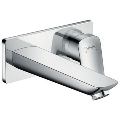 HANSGROHE  Logis Mitigeur Lavabo Mural Encastr&eacute; Bec 195Mm Chrom&eacute; 