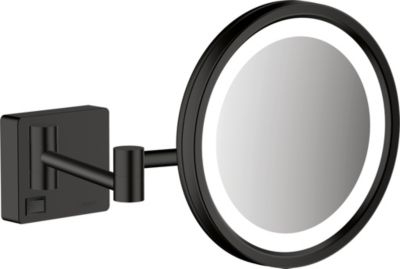 HANSGROHE  - Miroir de rasage avec &eacute;clairage led AddStoris, noir mat