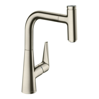 HANSGROHE  - Mitigeur de Cuisine Talis Select s avec bec orientable Steel Optic 72822800