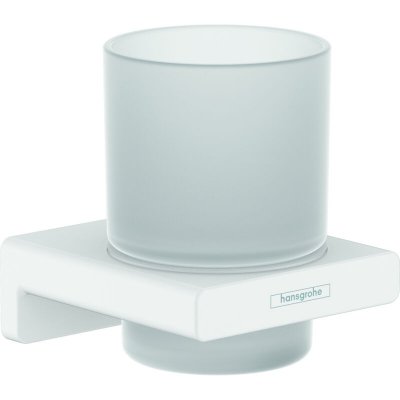 HANSGROHE  Porte-verre blanc mat AddStoris