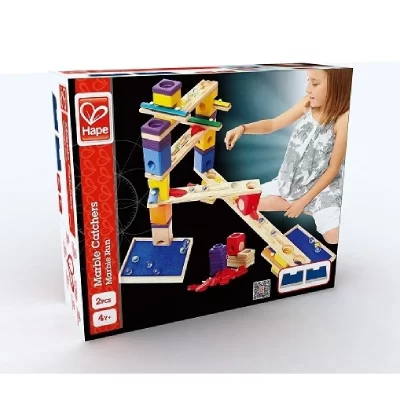 HAPE  bo&icirc;te de collection en marbre 2 pi&egrave;ces orange
