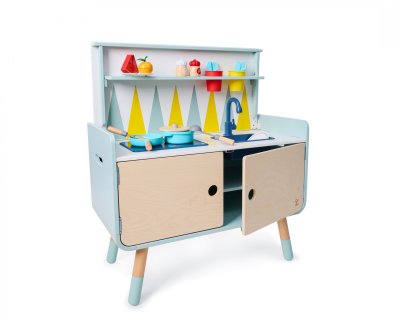 HAPE  - commodecuisine enfant &eacute;quip&eacute;e 2 en 1 en bois play furniture