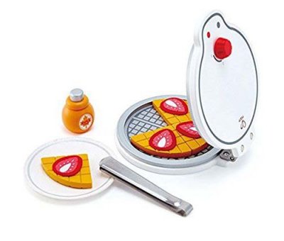 HAPE  - Dinette en Bois Service &agrave; Gaufres Blanc - Jouets en bois