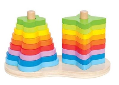 HAPE  E0406 Arc-en-ciel double &agrave; empiler
