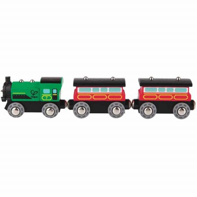 HAPE  E3719 Steam-Era Passenger Train - Wooden Train Track Accessories