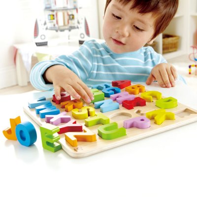 HAPE  HAP-E1551 Chunky Alphabet Puzzle - Multicolor