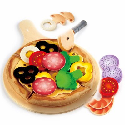 HAPE - Plateau &agrave; Pizza avec Beaucoup de Garnitures, E3173, Multicolore