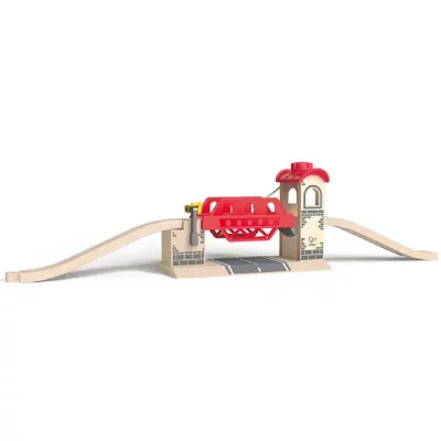 HAPE  pont-levis rail 30 cm marron clair