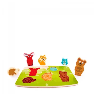 HAPE  Puzzle Tactile Animaux de la Foret