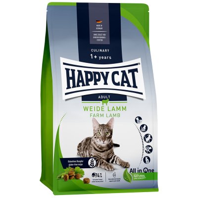 HAPPY CAT  Nourriture Pour Chats Adult Weide-Lamm Agneau 10 Kg