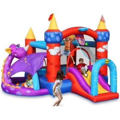 HAPPY HOP  ch&acirc;teau - aire de jeux gonflable dragon JURBJ9022