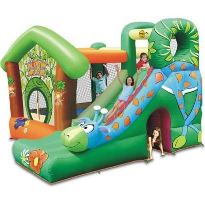 HAPPY HOP  ch&acirc;teau - aire de jeux gonflable jungle fun ha9139