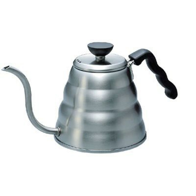 HARIO  Buono Bouilloire Noir et Argent 1,2L Contr&ocirc;le Flux