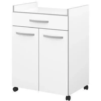 HARMONY Desserte de cuisine L 60cm - Blanc mat