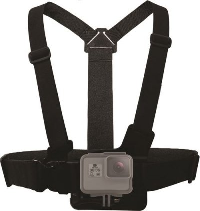 MOVINCAM Harnais de poitrine Movin'CAM Noir pour tous mod&egrave;les GO PRO