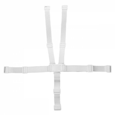 MONSIEUR BEBE Harnais de s&eacute;curit&eacute; 5 points blanc pour chaise haute enfant Ptit