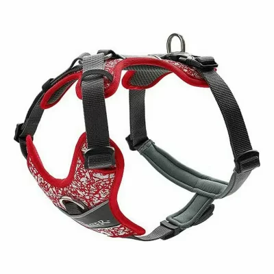 HUNTER Harnais Divo Reflect Couleur Rouge/Gris Taille L