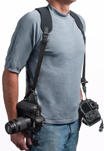OP/TECH USA HARNAIS DOUBLE Sling Noir de OPTECH