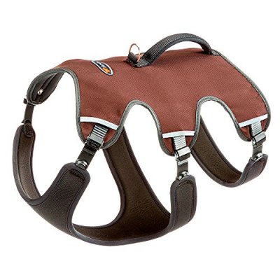 FERPLAST Harnais  Ergotrekking, marron pour chien - taille M : tour de poitrail 55 - 65 cm