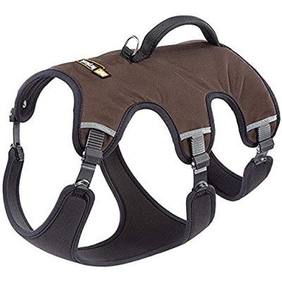 FERPLAST Harnais  Ergotrekking, marron pour chien - taille S : tour de poitrail 46 - 56 cm