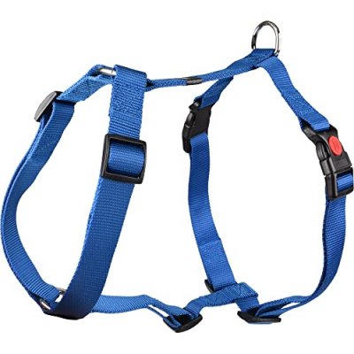 FLAMINGO Harnais H Ziggi XXL cou de 60 -85 cm 25 MM bleu pour chien