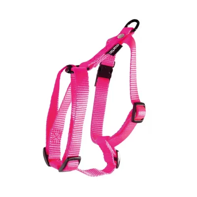 MARTIN SELLIER Harnais Nylon R&eacute;glable 10-25/35 Rose - 