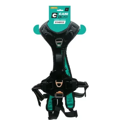 CYNNOTEK Harnais pour chien - SYMBIOZ - S - Noir / Bleu 