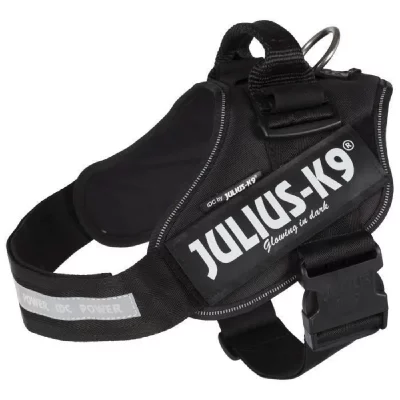 JULIUS K9 Harnais Power IDC - 1 - L : 63-85 cm-50 mm - Noir - Pour chien