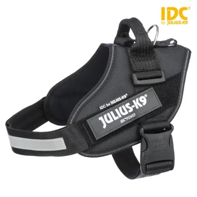 JULIUS K9 Harnais Power IDC - 2 - L-XL : 71-96 cm-50 mm - Noir - Pour chien