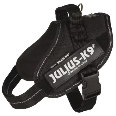 JULIUS K9 Harnais Power IDC - Mini - M : 49-67 cm-22 mm - Noir - Pour chien