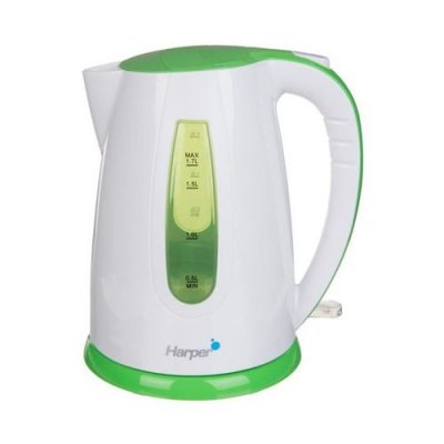 HARPER  HWK11 - Bouilloire - 1.7 litres - 2.2 kWatt - blanc/vert
